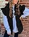 Yimoon Women's Ruffle Puffer Vest Lightweight Sleeveless Padded Gilet Oversized Warm Outwear Vests(Black-S)