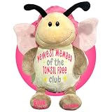 Kikilishop Tonsillectomy Gift for Girls - Personalized Stuffed Butterfly for Tonsillectomy - Tonsillectomy Recovery Kids - Face Heating Pad - Get Well Soon Gift for Kids After Tonsil Surgery