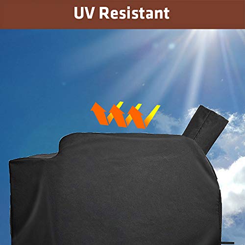 Qulimetal Db Grill Cover For Green Mountain Grill Daniel Boone Choice And Prime Standard Grills, Anti-Uv & Waterproof, Heavy Duty Patio Bbq Grill Cover, 53.5 X 19.7 X 25 Inches #TOP2