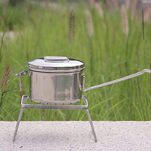 BESPORTBLE Aço Inoxidável Caixa de Almoço Bento Box 1200Ml Double- Layer Metal Recipientes Almoço