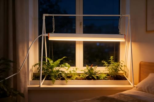 PROTOPIA 10W Grow Light Stand Kit for Indoor Plants, 2ft Plant Grow Rack with Full Spectrum, Enhanced Red Light for Flowering, Height Adjustable Iron Bracket, on and Off Switch by PROTOPIA - Used condition - Image 9