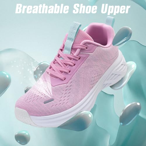 Image of Wide Toe Box Shoes Women Sneakers Extra Wide Width Arch Support Non-Slip Tennis Athletic Ultralight Running Shoes for Women Walking Diabetic Plantar Fasciitis Footwear 6-12