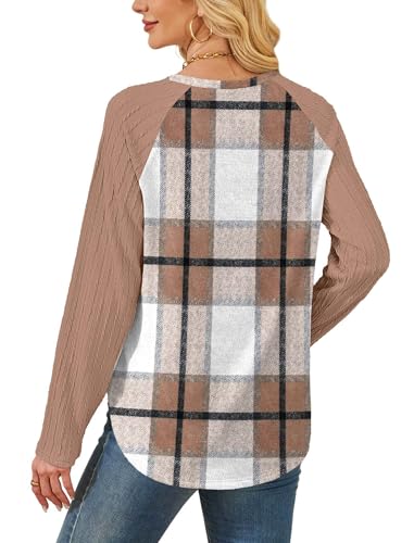 Image of SAMPEEL Sweatshirt for Women Long Sleeve Shirts Crewneck Sweaters Fall Fashion Outfits 2025 Trendy Tunic Tops Plus Size