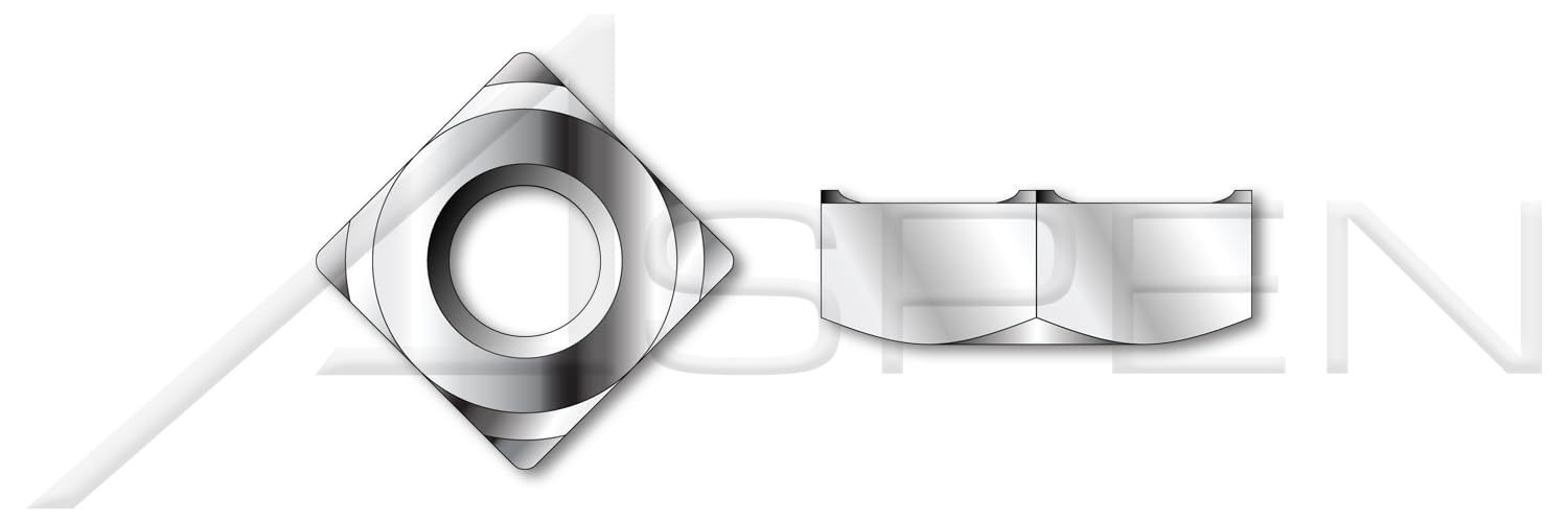 (800 pcs) M5-0.8, DIN 928, Metric, Weld Nuts Square, A4 Stainless Steel