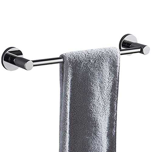 Porte-serviettes en acier inoxydable réglable 40 cm support mural à vis - 2
