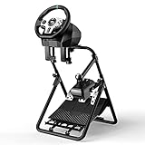 Racing Steering Wheel Stand PXN-A9 for Logitech G25 G27 G29 G920 G923 GT500 T300RS/ PXN V9 V900 Folding Bracket Collapsible Tilt-Adjustable Racing Stand (Wheel&Pedals NOT Included)