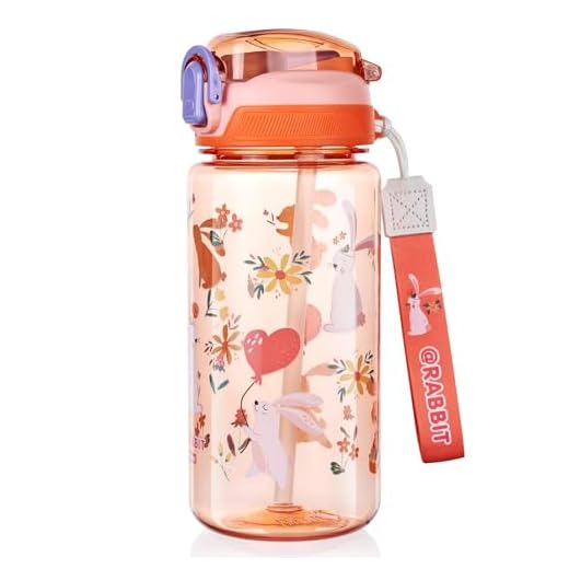 flintronic 600ml Trinkflasche Kinder, Kindertrinkflasche mit Strohhalm, BPA-freie Kinder-Wasserflaschen, Sportwasserflasche mit Auslaufsicherem Flip-Top-Deckel für Mädchen und Jungen, Blau