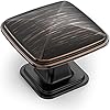 Amerdeco 10 Pack 1-1/4 inch Cabinet Knobs, Oil Rubbed Bronze for Dresser Drawers, Bathroom Cabinets K0003ORB