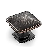 Amerdeco Paquete de 25 pomos de gabinete de cocina de 1-1/4 pulgadas, pomos y tiradores para armarios de baño K0003ORB