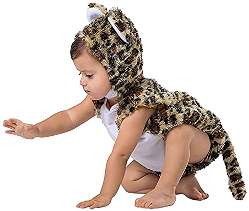 Disfraz de leopardo para bebés con traje de burbuja cómodo y abrigado 2