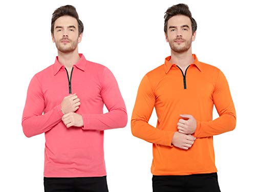 Image of Men's Full Sleeve Zip Collared Neck Pack of 2