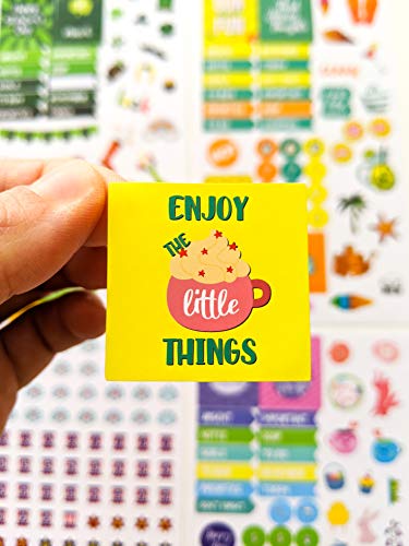Aesthetic Planner Stickers - Productivity, Seasonal & Holiday Sticker Pack - 13 Sheets / 718 Stickers - Ideal For Journals, Calendars, Planners #TOP7