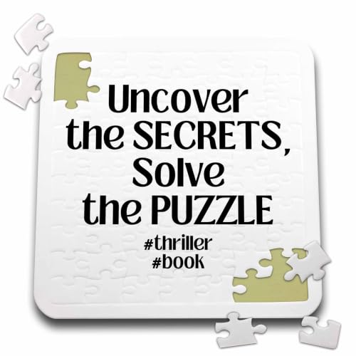 3dRose Uncover Secrets, Solve Puzzle - Genre - Thriller 10x10 Inch Puzzle