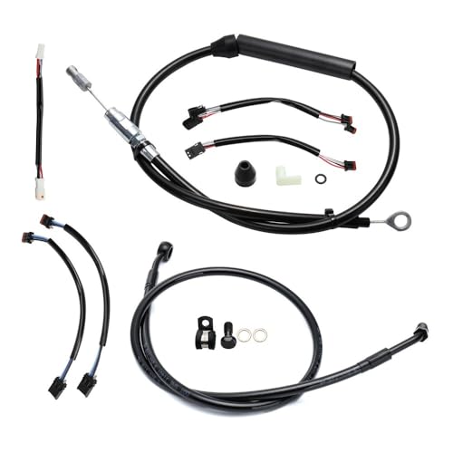 Kit de câbles de guidon 16" Softail 2018-2024 avec rallonge d'embrayage et frein