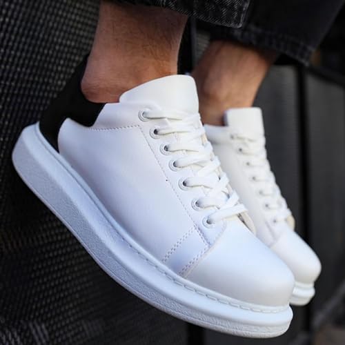 Solaress 547 - Scarpe Da Ginnastica Da Uomo, In Pelle, Sneaker, Bianco N, 40 Eu - 2