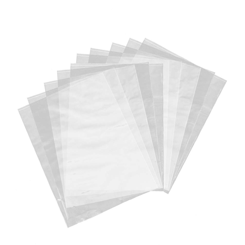 HEALLILY Bolsas Retráctiles Transparentes PVC 100 Unidades 9.84x11.11 Pulgadas Envoltura Termoretráctil