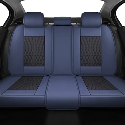 Pprogv04 Car Seat Covers Automotive Vehicle Cushion Cover For 5 Passenger Cars & Suv Universal Fit Set For Auto Interior Accessories Ttrucks Airbags Compatible With Synthetic (Black And Blue) #TOP3