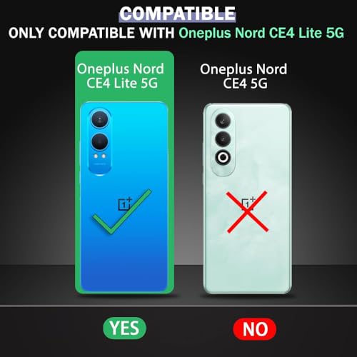 Image of REALCASE Silicone for OnePlus Nord CE 4 Lite 5G Back Cover Case, Scratch Resistant Protective Crystal Clear Transparent Shock Proof Bumper Back Cover Case for OnePlus Nord CE 4 Lite 5G