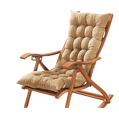 GGoty Coussin épais pour Chaise Longue,Coussin de siège de Banc de Jardin,Coussin de Chaise Longue antidérapant pour intérieur/extérieur/Banc/Jardin/Patio/balançoire (120 * 50cm,Beige)