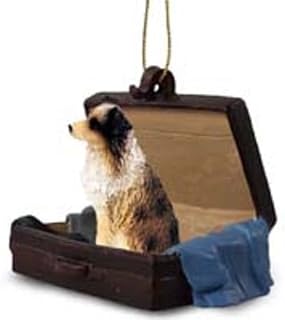 Australian Shepherd Brown w/Docked Tail Traveling Companion Ornament