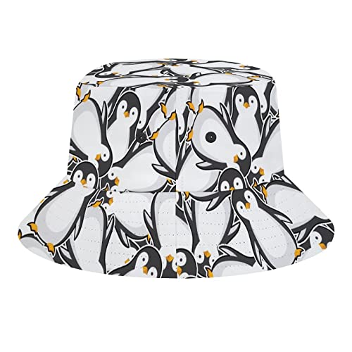 Bucket Hat Penguin Fashion Unisex Packable Travel Sun Caps Teens Women Men Novelty Outdoor Hats #TOP6