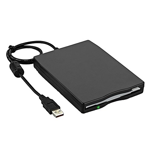Yunchenghe 3.5" USB Floppy Drive 1.44 MB FDD Portable External Floppy Disk Drive USB Floppy Drive Reader Plug and Play for PC Windows 10 8 7 Windows 98 2000 Windows XP Vista Mac - Black