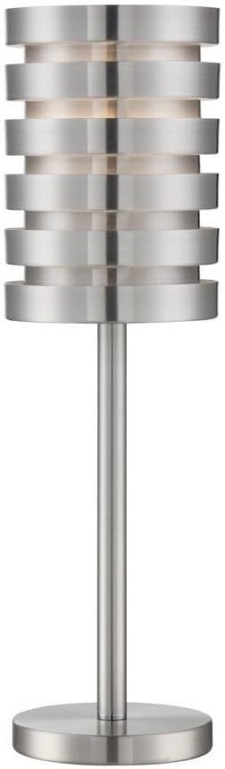 Lite Source Metal Table LAMP, Aluminum, Type A 60 W LS-22923ALU