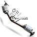 MOTOOS Catalytic Converters with Gaskets Front Rear Compatible with 2000-2005 Legacy, 1999-2005 Subaru Forester, 2000-2005 Outback, 2002-2005 Impreza, 2003-2006 Baja, 2005-2006 Saab 9-2X 2.5L