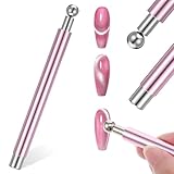 3-in-1 Cat Eye Magnet Katzenauge-Magnet für Nägel Doppelseitig Robuster Nagelkunstwerkzeug zylindrischer & Kugel-Magnet Multifunktionsmagnete für DIY Nagellack Salon Nageldesign Tools