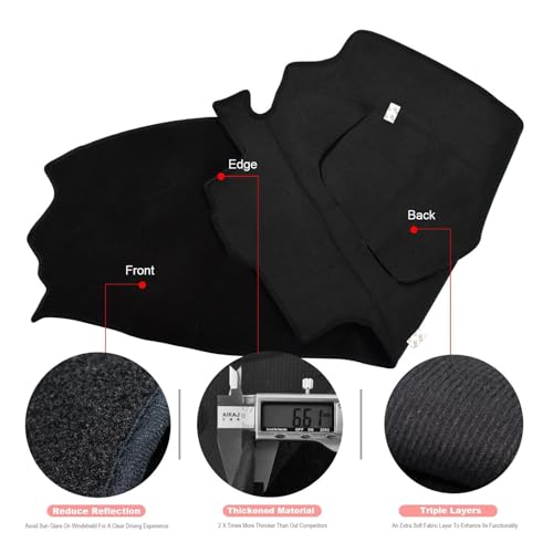 Tapis anti-dérapant de tableau de bord thermique pour Cavalier 95-05