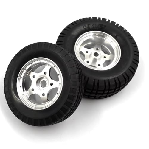 Jantes aluminium 5 rayons pour Tamiya Buggy Champ 1/10 - Finition Premium