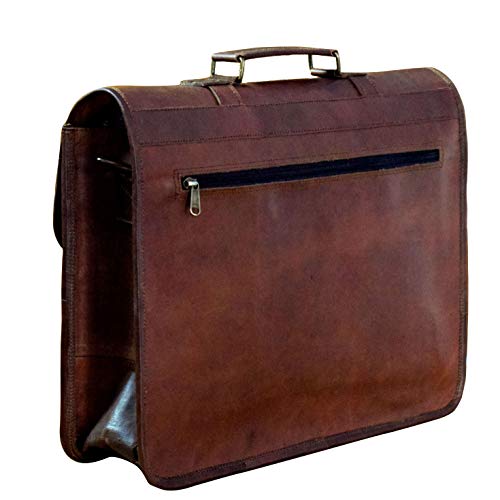 13 Inch Leather Vintage Cross-Body Messenger Satchel Bag For Men Women #TOP3