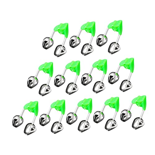 POPETPOP 30Pcs Fishing Dual Alert Bells Easy to Install Fishing Rod Alarm Bells Durable Material for Beginners Reliable Bite Indicators for Outdoor Fishing