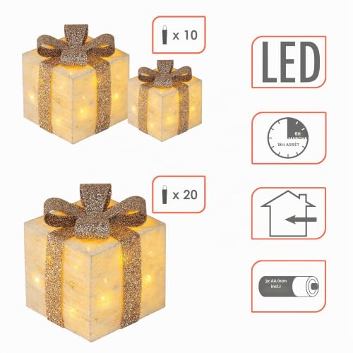Boîtes cadeaux LED Spetebo pour illuminer vos soirées d'hiver - 3