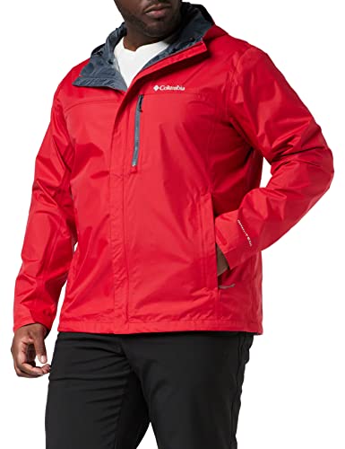 Columbia Pouring Adventure Chaqueta para Hombre, Rojo (Mountain Red), M