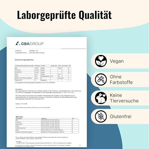 Selen hochdosiert 3-Fach-Komplex - 400 Tabletten - 200µg Selen aus drei Quellen (Selenhefe, Selenmethionin, Natriumselenit) - vegan & produziert in Deutschland