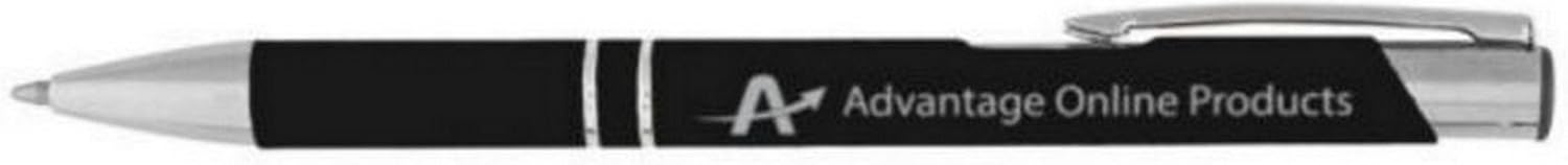 Value Bundle C-Line Slide 'N Grip Binding Backbone Bars for Report Covers, 11 x 1/8 Inches, 20-Sheet Capacity, 10 Per Pack, Black (34551) Plus a Bonus AdvantageOP Custom Retractable Metal Pen : Office Products