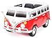 Produktbild Actionbikes Motors Kinder Elektroauto VW Bus Bulli T1 Samba Camper - Lizenziert - 70 Watt Motor - 2 Personen (Weiß/Rot)