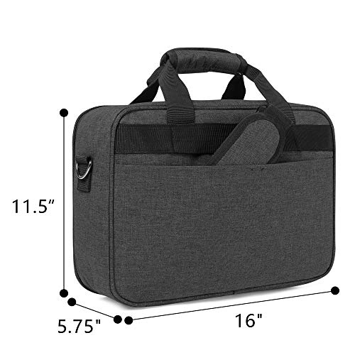 Luxja Projector Case, Projector Bag With Protective Laptop Sleeve, Projector Carrying Case With Accessories Pockets, Large(16 X 11.5 X 5.75 Inches), Black #TOP4