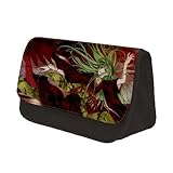 Jilijia Code Geass Lelouch of The Rebellion - Estuche para lápices de anime con doble cremallera, bolsa de papelería de gran capacidad, bolsa de almacenamiento de dibujos animados para adolescentes,