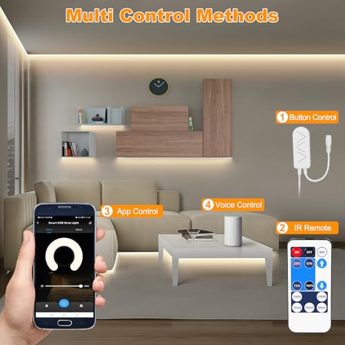 Tatazone WiFi Smart White COB Led Strip Light - Image 3