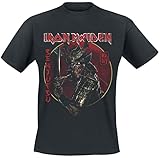 Iron Maiden Senjutsu Eddie Gold Circle Männer T-Shirt schwarz XL 100% Baumwolle Band-Merch, Bands
