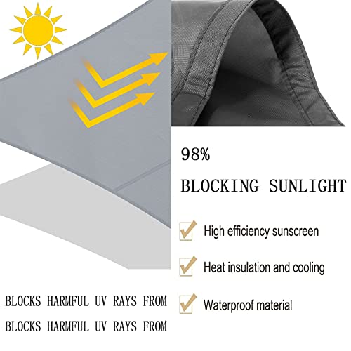 Voile d'ombrage contre le vent et la pluie pour solutionner le manque d'ombre - 6