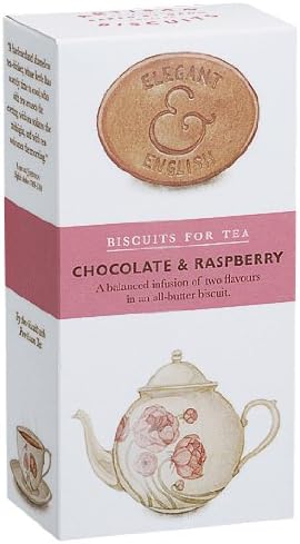 Elegant and English Chocolate and Raspberry Biscuits (4.41 Ounce)