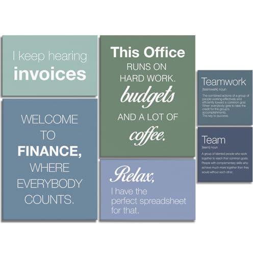 YEOION Inspirational Office Canvas Wall Art,Teamwork Motivational Wall Art for