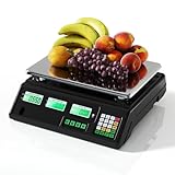 Facile à nettoyer et durable : Cette balance alimentaire rechargeable est dotée d'un plateau en acier inoxydable pour un nettoyage aisé. De plus, son boîtier en ABS haute résistance est suffisamment robuste pour résister aux exigences des commerces de détail, des épiceries fines et des marchés.