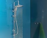 croma 220 ecosmart Ideal para reequipamiento: el soporte de pared de altura regulable permite el uso de agujeros existentes. El set de ducha tiene una proyección de 45 cm y se puede conectar fácilmente a la ducha existente