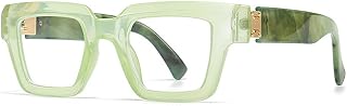 Gafas de sol cuadradas de moda para mujer, estilo vintage, color caramelo, con degradado transparente, estilo punk para hombre