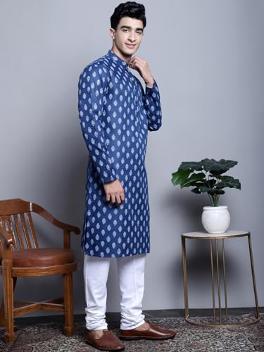 Image of Jompers Men's Cotton Regular Fit Casual Kurta