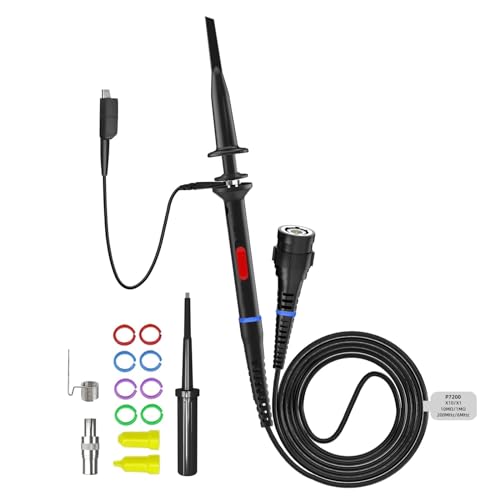 LYSZHANXING P7300 300MHz Oscilloscope Probe BNC Protective Cap Safety BNC Scope Probe X1/X10 DC-300MHz